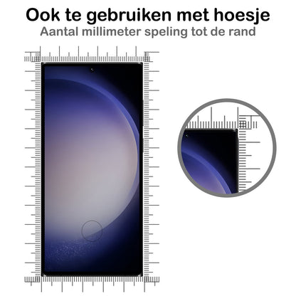 Forterra Samsung S23 Ultra Screenprotector Gehard Glas - Full Screen