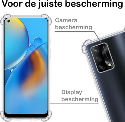 Forterra OPPO A74 4G Hoesje Shockproof Backcover Siliconen - Transparant