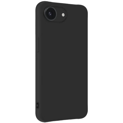 Forterra iPhone 16e Hoesje Siliconen Backcover Lichtgewicht - Zwart