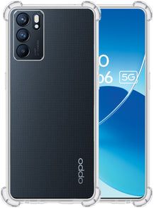Forterra OPPO Reno 6 Hoesje Shockproof Backcover Siliconen - Transparant
