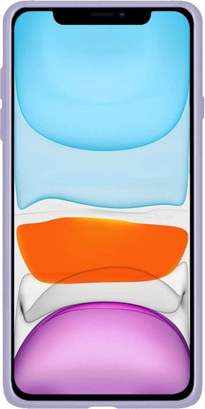 Forterra iPhone 11 Pro Hoesje Siliconen Backcover Lichtgewicht - Lila