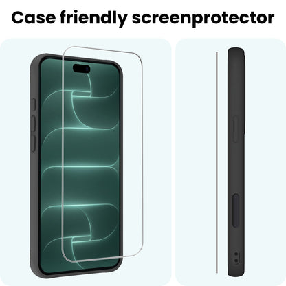 Forterra iPhone 18 Pro Screenprotector Gehard Glas - Volledige dekking