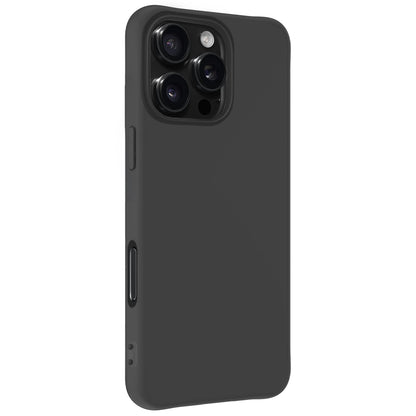 Forterra iPhone 16 Pro Hoesje Siliconen Backcover Lichtgewicht - Zwart