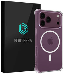 Forterra iPhone 18 Pro Max Hoesje Geschikt voor Magsafe Backcover Shockproof - Transparant