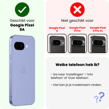 Forterra Google Pixel 9a Hoesje Bookcase Cover met Kaarthouder - Rosé goud
