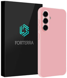 Forterra Samsung S26 Hoesje Siliconen Backcover Lichtgewicht - Lichtroze