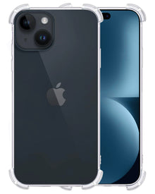 Forterra iPhone 15 Hoesje Shockproof Backcover Siliconen - Transparant