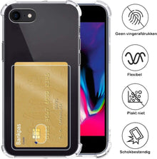 Forterra iPhone SE 2020 Hoesje Kaarthouder Backcover Shockproof - Transparant