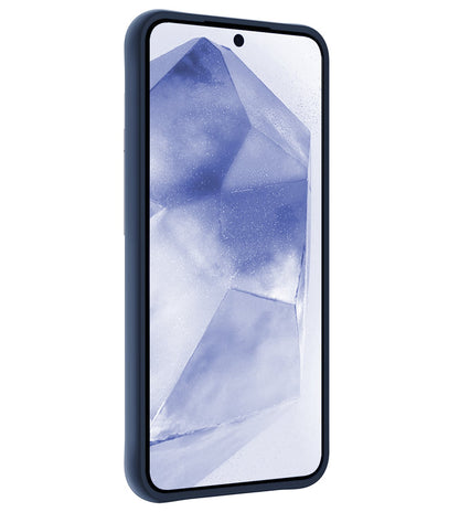 Forterra Samsung A55 Hoesje Siliconen Backcover Lichtgewicht - Donkerblauw