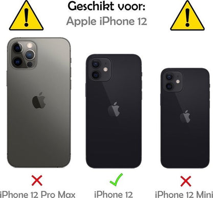 Forterra iPhone 12 Screenprotector Gehard Glas - Anti-kras