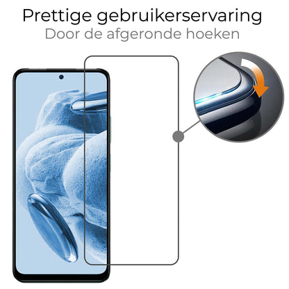 Forterra Xiaomi Redmi Note 12 5G Screenprotector Gehard Glas - Anti-kras