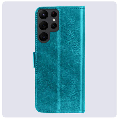 Forterra Samsung S24 Ultra Hoesje Bookcase Cover met Kaarthouder - Turquoise