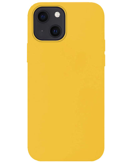 Forterra iPhone 15 Plus Hoesje Siliconen Backcover Lichtgewicht - Geel