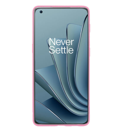 Forterra OnePlus 10 Pro Hoesje Siliconen Backcover Lichtgewicht - Lichtroze
