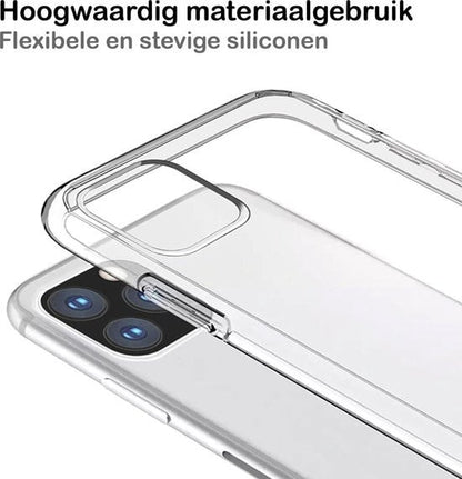 Forterra iPhone 11 Pro Hoesje Siliconen Backcover Lichtgewicht - Transparant