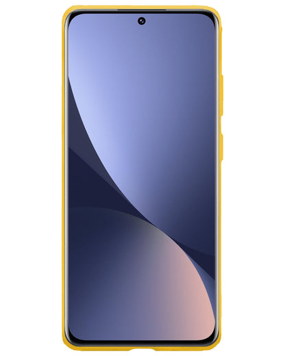 Forterra Xiaomi 12 Hoesje Siliconen Backcover Lichtgewicht - Geel