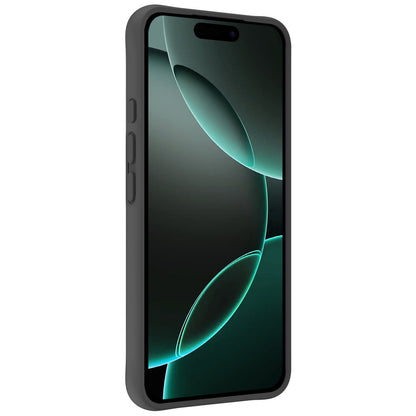 Forterra iPhone 16 Pro Hoesje Siliconen Backcover Lichtgewicht - Zwart