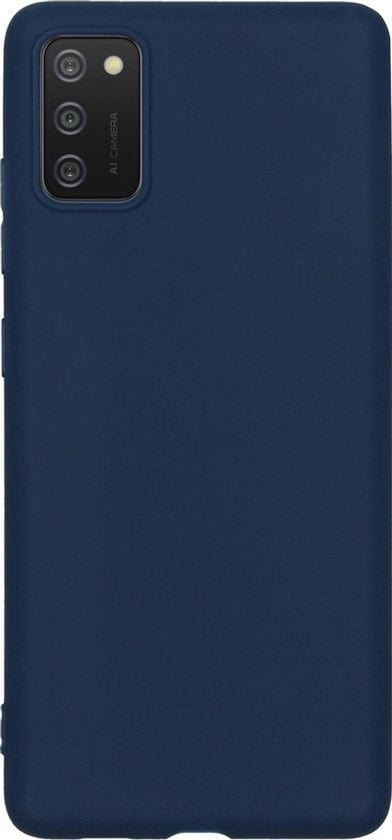 Forterra Samsung A02s Hoesje Siliconen Backcover Lichtgewicht - Donkerblauw