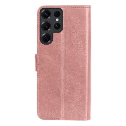 Forterra Samsung S25 Ultra Hoesje Bookcase Cover met Kaarthouder - Rosé goud