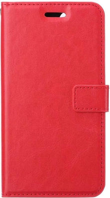 Forterra iPhone 12 Pro Max Hoesje Bookcase Cover met Kaarthouder - Rood