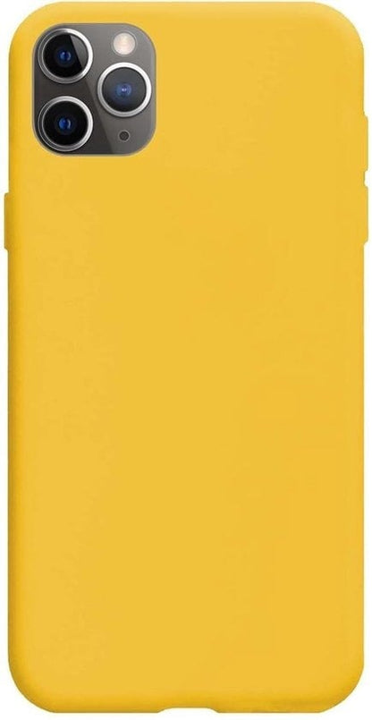 Forterra iPhone 11 Pro Max Hoesje Siliconen Backcover Lichtgewicht - Geel