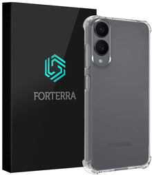 Forterra Samsung S25 Edge Hoesje Shockproof Backcover Siliconen - Transparant
