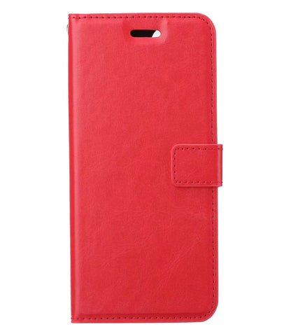 Forterra Samsung M22 Hoesje Bookcase Cover met Kaarthouder - Rood