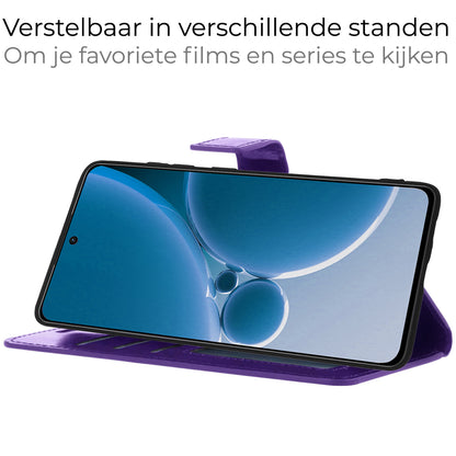 Forterra OnePlus Nord 3 Hoesje Bookcase Cover met Kaarthouder - Paars