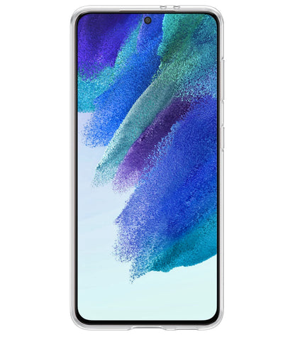 Forterra Samsung S21 FE Hoesje Siliconen Backcover Lichtgewicht - Transparant