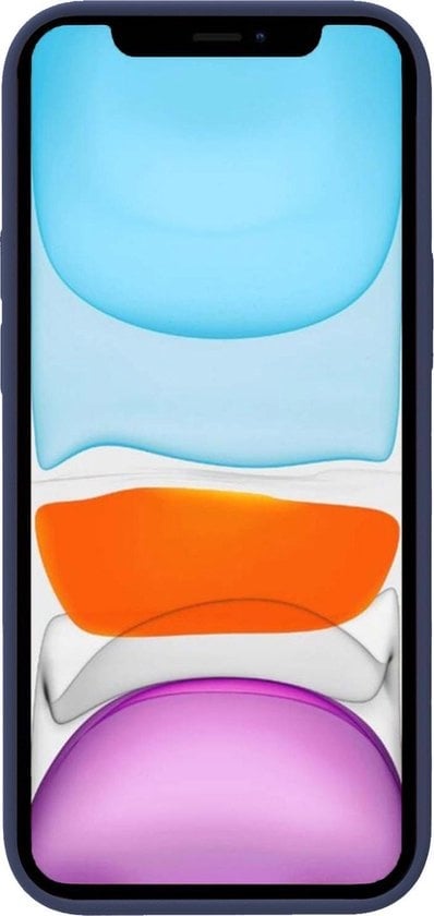 Forterra iPhone Xs Hoesje Siliconen Backcover Lichtgewicht - Donkerblauw
