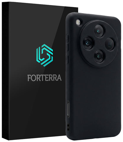 Forterra OPPO Find X8 Pro Hoesje Siliconen Backcover Lichtgewicht - Zwart
