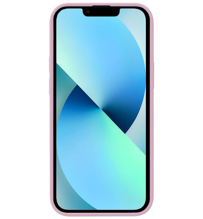 Forterra iPhone 13 Mini Hoesje Siliconen Backcover Lichtgewicht - Lila