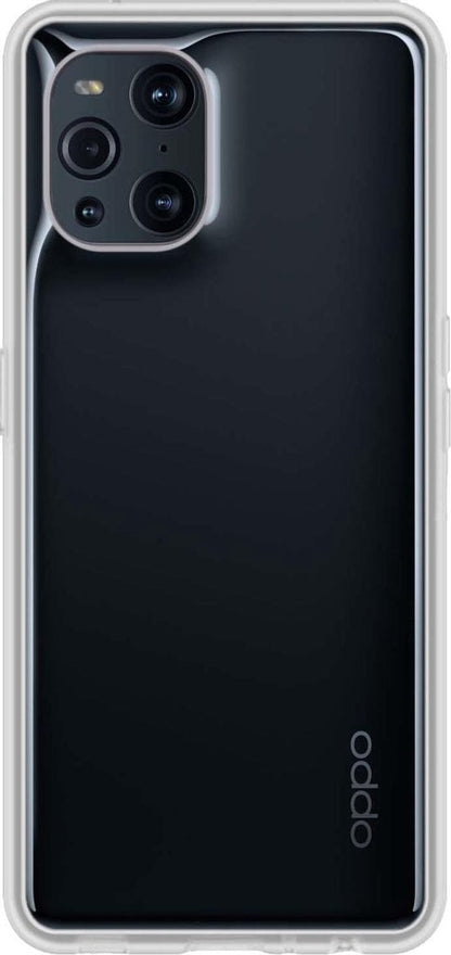 Forterra OPPO Find X3 Pro Hoesje Siliconen Backcover Lichtgewicht - Transparant