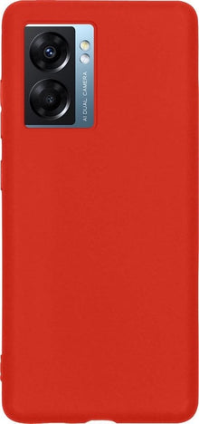 Forterra OPPO A77 Hoesje Siliconen Backcover Lichtgewicht - Rood