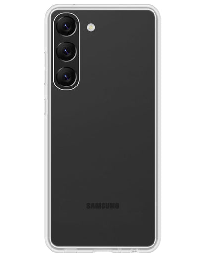 Forterra Samsung S23 Hoesje Siliconen Backcover Lichtgewicht - Transparant