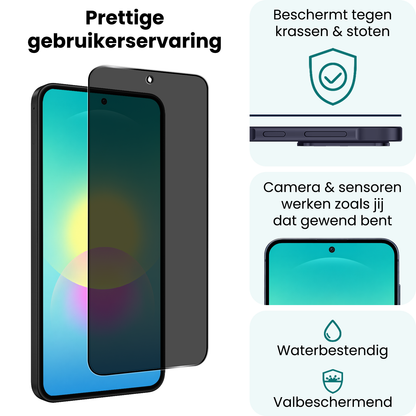 Forterra Samsung A27 Screenprotector Gehard Glas - Privacy