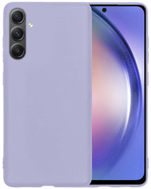 Forterra Samsung A54 Hoesje Siliconen Backcover Lichtgewicht - Lila