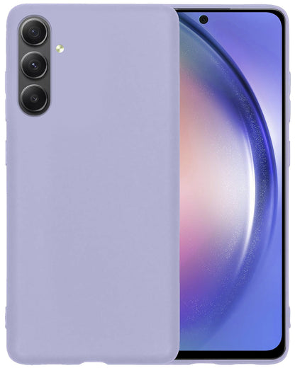 Forterra Samsung A54 Hoesje Siliconen Backcover Lichtgewicht - Lila