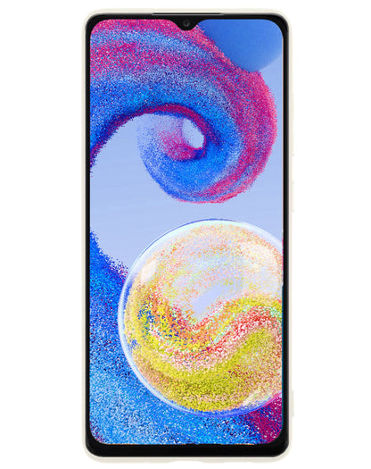 Forterra Samsung A04s Hoesje Siliconen Backcover Lichtgewicht - Wit