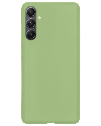Forterra Samsung A54 Hoesje Siliconen Backcover Lichtgewicht - Groen