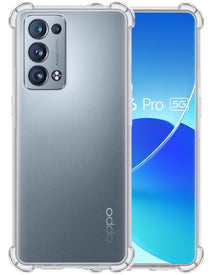 Forterra OPPO Reno 6 Pro Hoesje Shockproof Backcover Siliconen - Transparant
