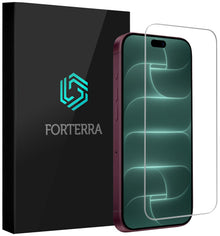 Forterra iPhone 18 Pro Max Screenprotector Gehard Glas - Volledige dekking