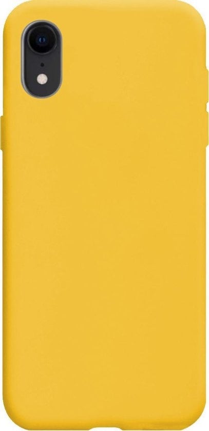 Forterra iPhone XR Hoesje Siliconen Backcover Lichtgewicht - Geel