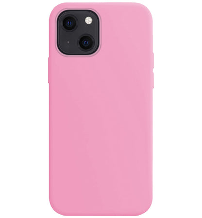Forterra iPhone 13 Mini Hoesje Siliconen Backcover Lichtgewicht - Lichtroze