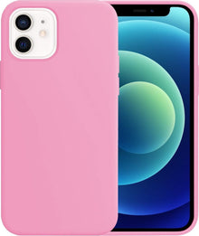Forterra iPhone 12 Mini Hoesje Siliconen Backcover Lichtgewicht - Lichtroze