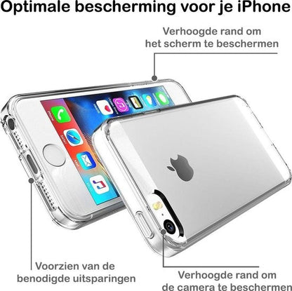 Forterra iPhone 7/8/SE 2020 Hoesje Siliconen Backcover Lichtgewicht - Transparant
