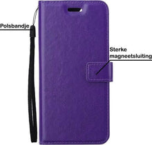 Forterra Samsung S21 Hoesje Bookcase Cover met Kaarthouder - Paars