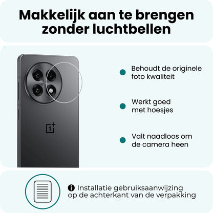 Forterra OnePlus 13R Camera Screenprotector Gehard Glas