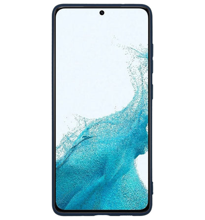 Forterra Samsung S22 Plus Hoesje Siliconen Backcover Lichtgewicht - Donkerblauw