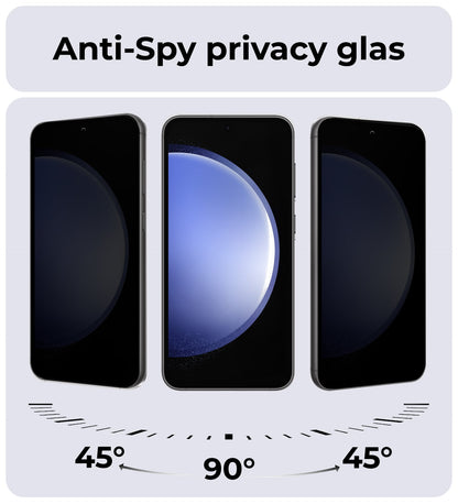 Forterra Samsung S23 FE Screenprotector Gehard Glas - Privacy